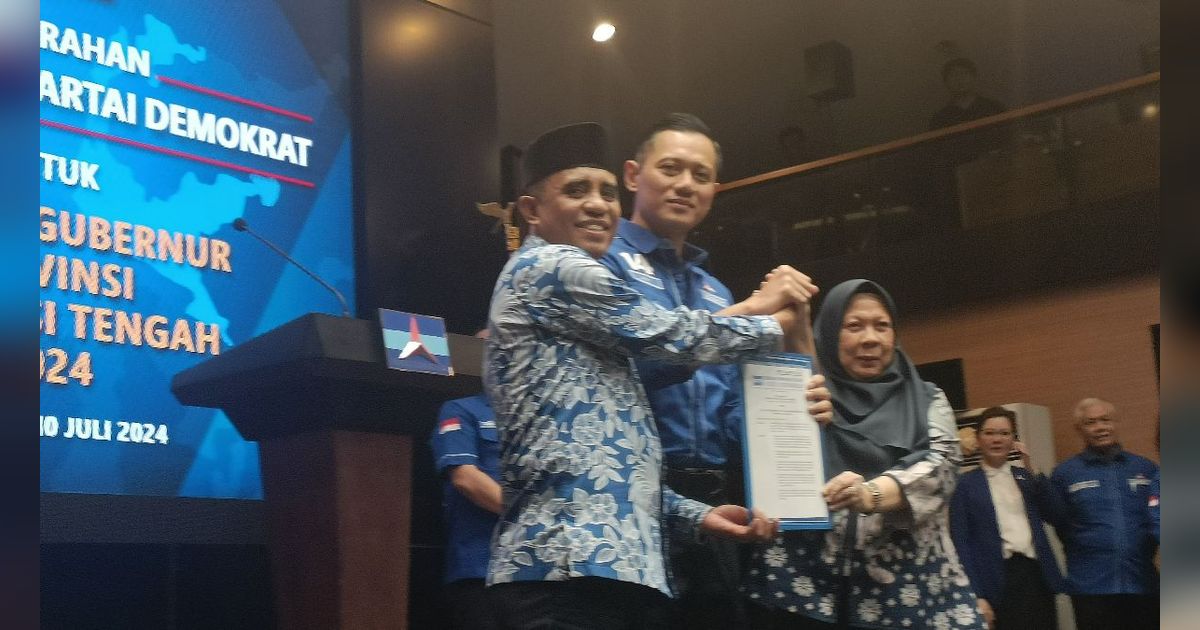 AHY Serahkan Surat Rekomendasi untuk Pilgub Sulteng